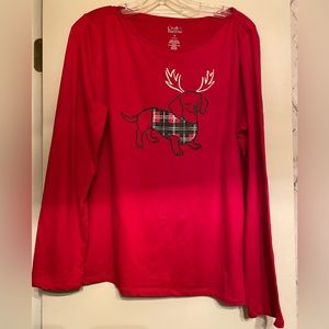 Croft & Barrow Christmas Pj Top